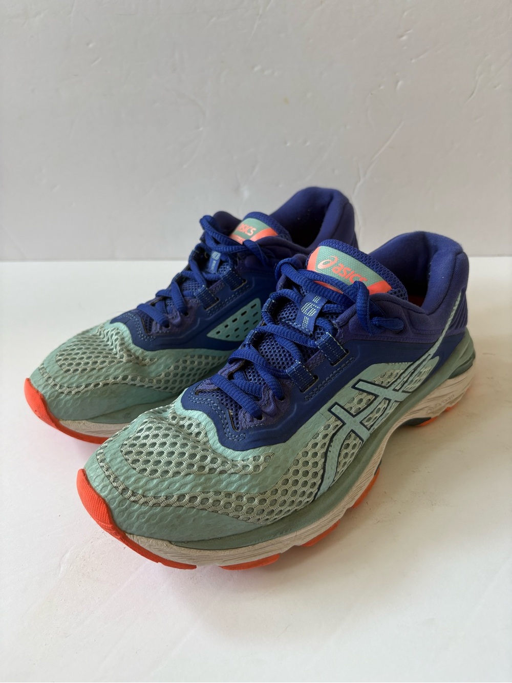 ASICS GT-2000 6.5 Casual Stability Shoes Navy Teal Comfortable Run Gym Everyday
